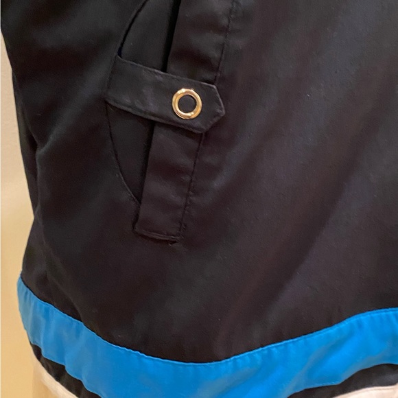 Nike Womens Navy Lightweight Track Jacket with Light Blue Side Stipe / Size M - Picture 6 of 14